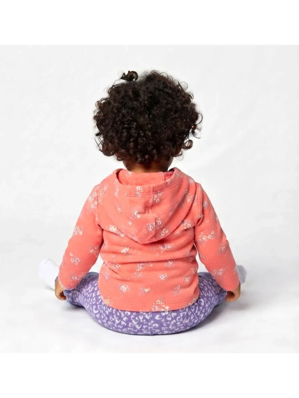Carter's Floral Hoodie & Circo Heart Leggings sz 18 Months